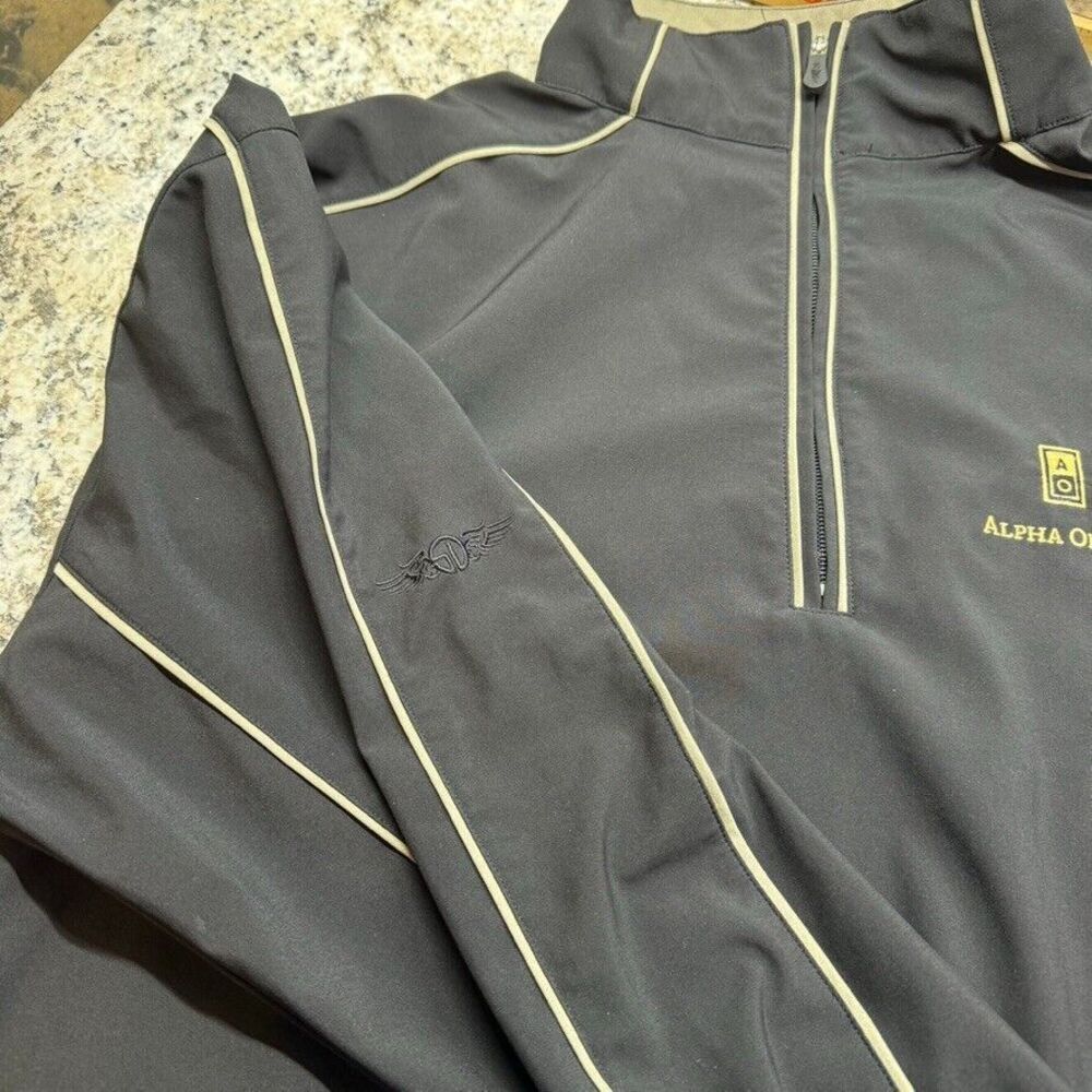 Straight Down Performance Golf Black Quarter Zip … - image 4